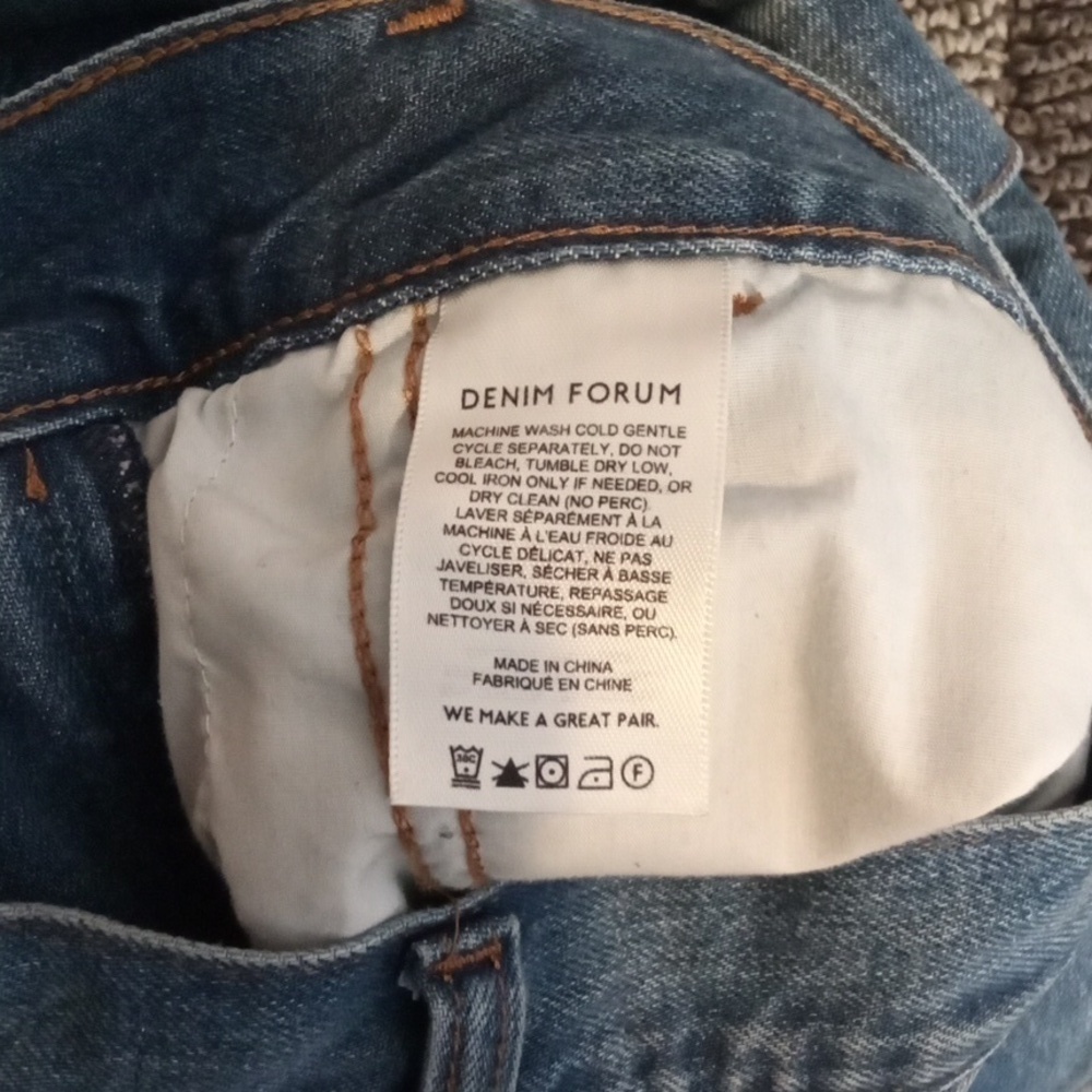 Denim Forum The 90s Millie High Rise Cargo Cotton Streetware Womens 24 - Picture 6 of 13